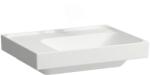 Laufen MEDA Mosdó 60 × 46 cm, bal polcos, alsó éle csiszolt, túlfolyónyílás nélkül, csaplyuk nélkül, Matt Fehér H8181127571121 (H8181127571121)