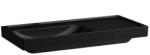 Laufen MEDA Mosdó 100 × 46 cm, jobb polcos, túlfolyónyílás nélkül, csaplyuk nélkül, Matt Fekete H8171187161121 (H8171187161121)