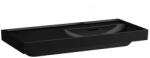 Laufen MEDA Mosdó 100 × 46 cm, bal polcos, csaplyuk nélkül, Matt Fekete H8171177161091 (H8171177161091)