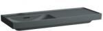 Laufen MEDA Mosdó 120 x 46 cm, jobb polcos, csaplyuk nélkül, Matt Grafit H8171107581091 (H8171107581091)