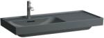 Laufen MEDA Mosdó 100 × 46 cm, jobb polcos, egy csaplyuk, középen, Matt Grafit H8171187581041 (H8171187581041)