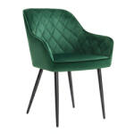 Intenso Étkező szék - bársony kárpitozott szék - Intenso R-07 (zöld)