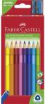 Faber-Castell Színes ceruza készlet 10db-os Faber-Castell Triangular Jumbo Junior + hegyező (116510)