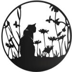  Exod MRWA-19 Fali fém dekoráció, macska (21088T_smp)