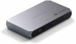 Satechi Thunderbolt 4 Slim Hub Pro (3x Thunderbolt 4 Downstream Ports up to 40 Gbps, 15W, 2x 4K at 60Hz or 1x 8K at 30Hz or (1x) 6K on Mac) - Silver (ST-HT4SHM-EU)