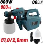 ! Html Kod> BORMANN Lite elektromos HVLP FestékSZÓRÓ Pisztoly 800 W, 1, 8 m TÖMLŐ, 800 ml, 80 din, Φ1, 8/2, 6 mm (BPG9100)