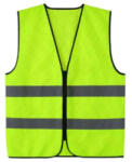 Láthatósági mellény - Neon színű, fényvisszaverő csíkokkal (006207)