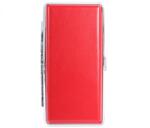 Padonio Piros műbőr cigarettatárca 120 mm-es cigarettához - 12 szálas (M-06336)