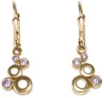 Ékszershop Köves-karikás lógós arany fülbevaló (1331921)