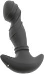 Anos - mozgó gyűrűs prosztata vibrátor (fekete) - erotikasziget