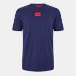 Hugo Тениска Hugo Mens HUGO Diragolino Contemporary T-Shirt with Logo Detail - Navy 418