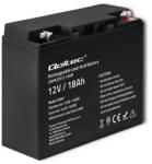 Qoltec AGM akkumulátor | 12V | 18Ah | Karbantartásmentes | Hatékony | Hosszú élettartam | UPS-hez, robogóhoz (53047)