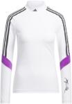 adidas Блуза с яка Adidas Women's Mock Long Sleeve Performance Polo Shirt - White