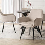  EDRICK krém színű szövet étkezőszék (ME-ME-EDRICK-KR-CZ-T-K)