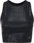 Biba Women's Move Tank Scoop Cropped Performance Gym Vest - Shine Logo