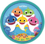 Baby Shark Music papírtányér 8 db-os 23 cm - lord