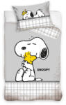 Snoopy & Woodstock gyerek, ovis ágyneműhuzat 100x135 cm, 40x60 cm