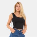 I Saw It First Bow Top - Black