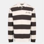 Jack Wills Блуза с яка Jack Wills Men's Cotton Long Sleeve Rugby Polo Shirt - Iron/Bone