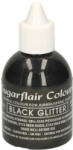 Sugarflair Colours airbrush festék, glitter fekete, 60ml