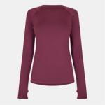 USA Pro Дамска фланелка с дълъг ръкав USA Pro Long Sleeve Top Womens - Dark Cherry