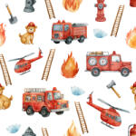 Takoy Konfekciós bordás Jersey Takoy tűzoltók a városban