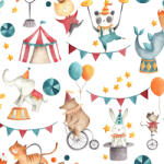 Takoy Jersey Takoy cirkusz Animals white