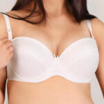 NEW BABY Félig merevítős szoptató melltartó New Baby Eva fehér - babamamakozpont