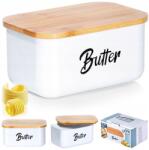 Vilde vajtartó, fehér, bambusz fedél, acél, 15×10×7.5cm (5904316472979)