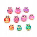 Mixform Polimer agyag gyöngyök, Handmade, Bagoly, Mix, 9-12x9-10x4-5mm, 10 db (13WB28538)