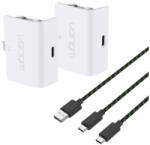 Venom Xbox One / Series S / X pachet de baterii alb (2 buc) + cablu de încărcare de 3 metri VS2872