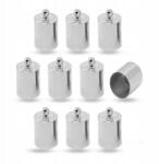  Zsinórvégek Sárgaréz Platina 12x8mm Belső átmérő: 7mm 10 db (13WB14837)