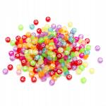 Mixform Akril gyöngyök Átlátszó, Lyuk Vízszintes, Betűk Mix, 7x4mm, 50g~200db (13WB23946)