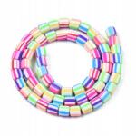 Mixform Kézzel készített Polimer Agyag gyöngyök, Oszlop, Színes, 6.5x6mm, 58db/38cm (13WB30047)