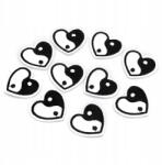 MIXFORM Thermo nyaklánc, szív, Yin-Yang, 30x34x1mm, 10db (13WB23961)