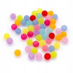 Mixform Akril gyöngyök Átlátszó, matt, kerek, mix, 8mm, 25g~90db (2WB30285)