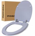 POSNORD WC-ülőke Szabadon álló Fa WC-fedél WC-ülőke Mdf (JOANNE_Light_Gray)