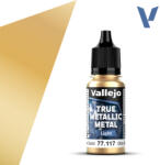 Acrylicos Vallejo VALLEJO TRUE METALLIC 77.117 Aranymetál akril airbrush festék 18 ml () (577117)