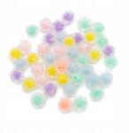 Mixform Akril gyöngyök, Virágok, Gyöngyök gyöngyökben, Mix, 11x11x11mm, 25g~38db (13WB28636)