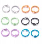 Mixform Zárkerék szett, vas, kulcstartókhoz és kulcsokhoz, mix, 30x2mm, 12db/szett (13WB31038)