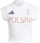 adidas Дамска тениска Adidas NOC Poland T-Shirt Womens - White