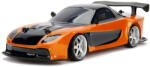 Jada Toys Masina Jada Toys Fast and Furious Mazda RX-7 Drift cu anvelope si telecomanda