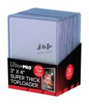 Ultra Pro toploader kemény tok 3" x 4" Thick színtelen 75pt - doboz (25 db)