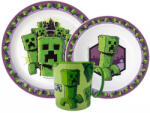 Mojang Minecraft étkészlet, micro műanyag szett 265 ml-es bögrével Nr1 - kynga - 2 240 Ft