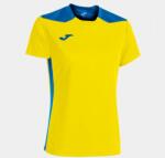 Joma T-SHIRT CHAMPIONSHIP VI SHORT SLEEVE dressz sárga azúrkék 2XL