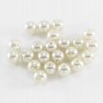 Mixform Gyöngyök Abs műanyag, Gyöngy utánzat, kerek, fehér, 10mm, kb. 25g~50db (13WB18820)