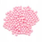 Mixform Átlátszó akril gyöngyök, kerek, gyöngyház rózsaszín, 8x7mm, 50g~160db (13WB29581)