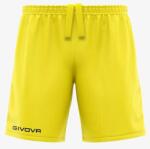 Givova PANTALONCINO CAPO INTERLOCK rövidnadrág sárga 2XS