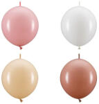 Partydeco Latex lufi, Linking, 33cm-es, 20db, Mix Rózsaszín (LUFI238970)