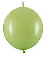 Partydeco Latex lufi, Linking, 33cm-es, 20db, Oliva zöld (LUFI157973)